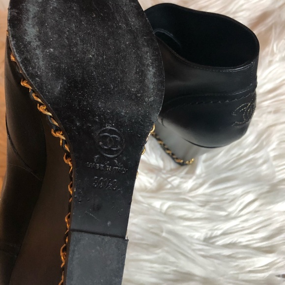Chanel chained wedge booties - Picture 8 of 8